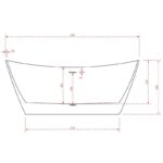 Spazio Freestanding Bath 1500/1700mm - Image 6