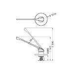 NERO Classic Care Shower Mixer with Extended Handle - Image 2