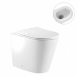 ZUMI ZERO In Wall Extra High Rimless Tornado Toilet Suite