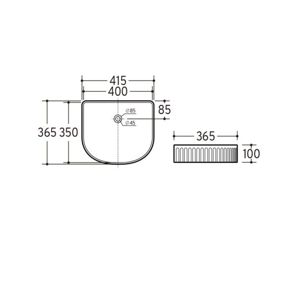 Basin 8295 Vertical Line 2