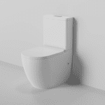 ZUMI Donna Extra High Rimless Whirlpool Flush Back To Wall Toilet Suite - Image 2