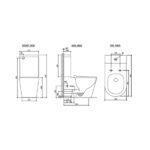 ZUMI Vera Extra High Tornado Flushing Toilet - Image 3