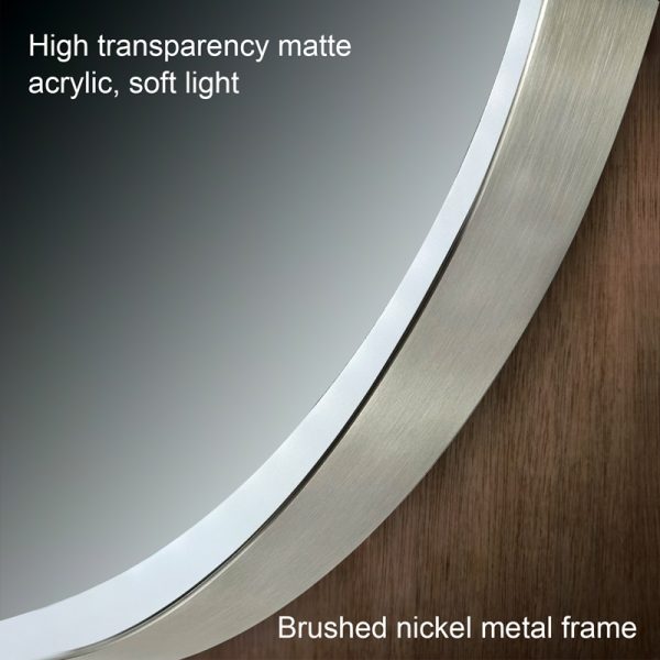 LED Mirror--Arch with Aluminum Frame 6