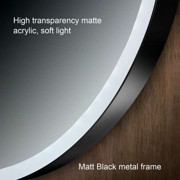LED Mirror--Oval with Aluminum Frame 3