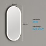 LED Mirror--Oval with Aluminum Frame - Image 8