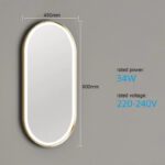 LED Mirror--Oval with Aluminum Frame - Image 6