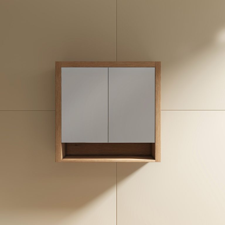 Venice Mirror Cabinet 750mm Vintage Oak