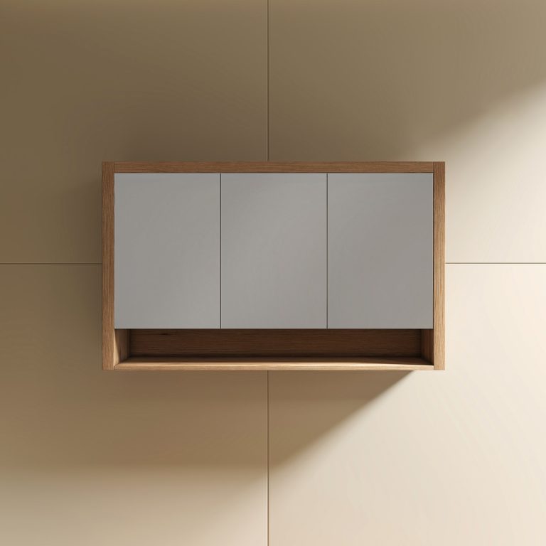 Venice Mirror Cabinet 1200mm Vintage Oak
