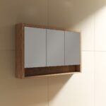 Venice 1200 Mirror Cabinet in Vintage Oak - Image 2