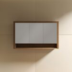 Venice 1200 Mirror Cabinet in Walnut