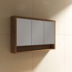 Venice 1200 Mirror Cabinet in Walnut - Image 2