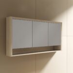 Venice 1500 Mirror Cabinet in Oak - Image 2