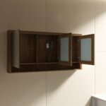 Venice 1200 Mirror Cabinet in Walnut - Image 3