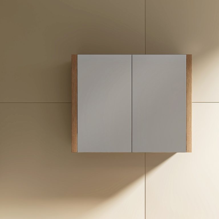 Tiana 900 Mirror Cabinet in Vintage Oak