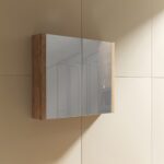 Tiana 900 Mirror Cabinet in Vintage Oak - Image 2