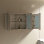 Tiana 900 Mirror Cabinet in Oak - Image 3