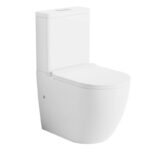 ZUMI Donna Extra High Rimless Whirlpool Flush Back To Wall Toilet Suite