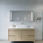 REMER Amber LED Mirror Cabinet - Image 4