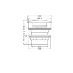 NERO 40mm Bath Pop-up Plug With Removable Waste No Overflow - Image 10