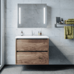 REMER Amber LED Mirror Cabinet