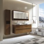 Britney 1500 Vanity in Walnut with Double Basin - Image 2