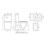 Toilet with Tornado Flushing A3970 - Image 2
