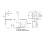Toilet with One Hole Tornado Flushing A3988 - Image 2