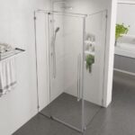 Frameless Pivot Door Shower Screen & Return - Image 3