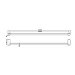 NERO Zen SS316L Single Towel Rail 800mm - Image 5