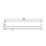 NERO Zen SS316L Double Towel Rail 800mm - Image 5