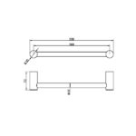 NERO Zen SS316L Hand Towel Rail - Image 5