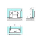 Nero 90 Degree Glass To Wall Shower Hinge (10mm Glass) - Image 8