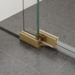 Frameless Pivot Door Shower Screen & Return - Image 8