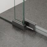 Frameless Pivot Door Shower Screen & Return - Image 9
