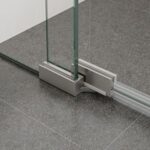 Frameless Pivot Door Shower Screen & Return - Image 10