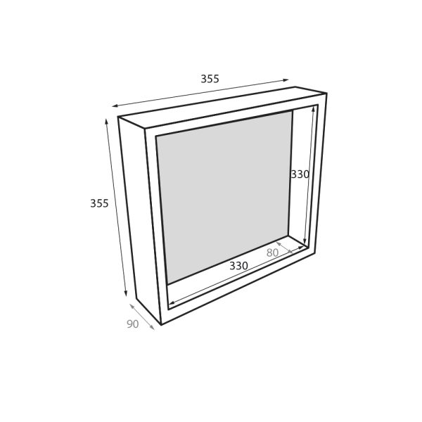 Radiant Therman Niche RSN01 355x355x90mm 1