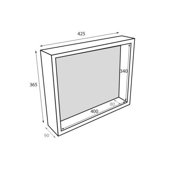 Radiant Therman Niche RSN02 425x365x90mm 1