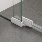 Frameless Pivot Door Shower Screen & Return - Image 11