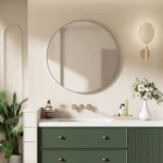 Brooklyn Round Mirror with Aluminum Frame 600/700/900mm - Image 3
