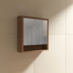 Venice 750 Mirror Cabinet in Walnut - Image 2