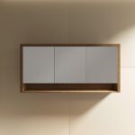 Venice 1500 Mirror Cabinet in Walnut