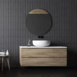 Brooklyn Round Mirror with Aluminum Frame 600/700/900mm - Image 4