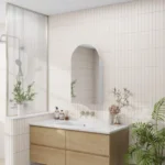 Natasha Arched PVC Mirror Cabinet 500mm - Image 3