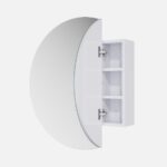 Natasha Round PVC Mirror Cabinet 800mm - Image 2