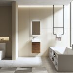 Britney Mini 460 Powder Room Unit in Walnut