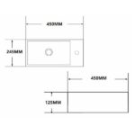 Basin HK-9048A Wall Mounted - Image 2