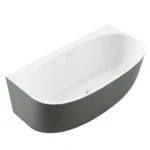 Morocco Grey Back to Wall Freestanding Bath 1500/1700mm - Image 3