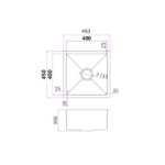 Laundry/Kitchen Sink SSK-450 - Image 3