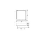 NERO 100mm Tile Insert Floor Waste 80mm Outlet - Image 7
