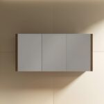 Tiana 1500 Mirror Cabinet in Walnut